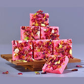 Kaju Rose Bites | Nutty and Floral Indian Sweet